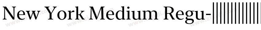 New York Medium Regu字体转换